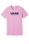 Lilac tee with Navy VANE SPIRITS logo