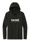 VANE Spirits DM139 Black, full white VANE SPIRITS wordmark at front center