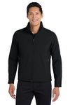 SanMar Port Authority J317 men's core soft shell jacket in black