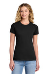 SanMar Port and Company LPC450 women's Fan Favorite tee in Jet Black