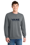 VANE Spirits PC098 Pewter, full blue VANE SPIRITS wordmark at front center, on model