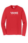 VANE Spirits PC450LS BrightRed, full white VANE SPIRITS wordmark at front center